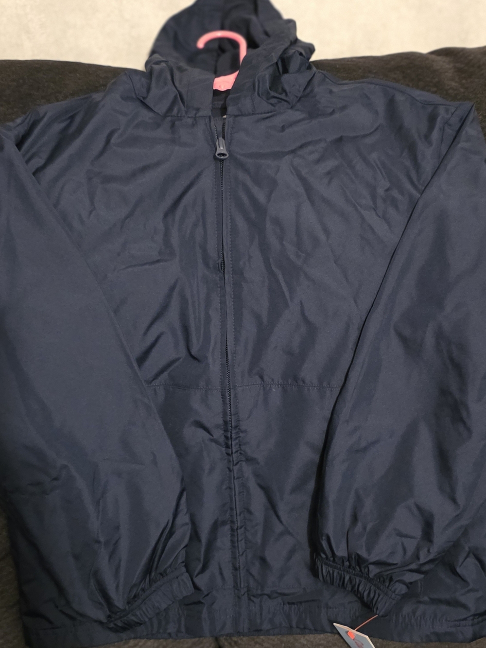 Cat & Jack Navy Hooded Windbreaker Jacket